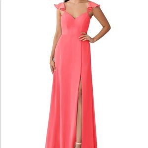 Azazie Bridesmaid Dress Watermelon Color